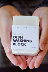 【お得なセット】食器洗い用石鹸 DishBlock®＆石鹸置きセット-No Tox Life（ヴィーガンディッシュブロック）